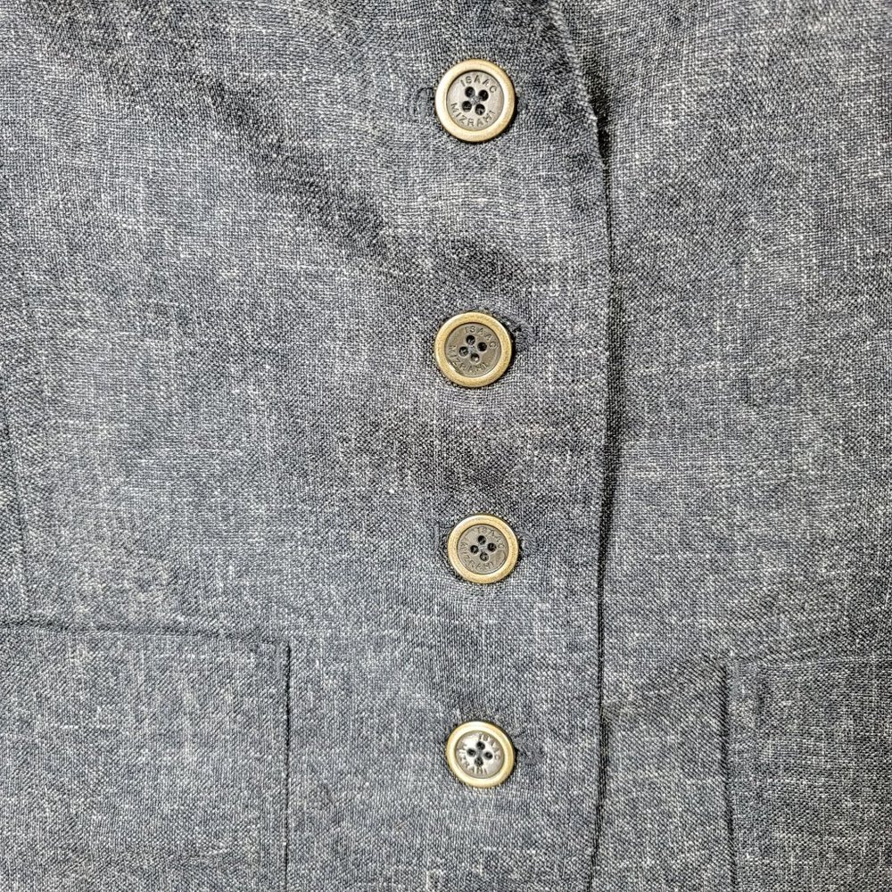 Womens Isaac Mizrahi blazer linen blend size 4 good condition
